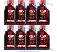 8 Litros Aceite Motor MOTUL 4100 Proteger SAE 10W30 Semisintético Abejas CG 4 Sl