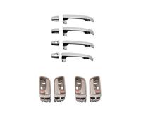 8 manijas cromadas para puertas exteriores e interiores Compatible con Toyota Camry 2002, 2003, 2004, 2005 y 2006. RH:69205-AA030-B0 LH:69206-AA030-B0.