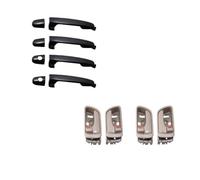 8 manijas de puerta interiores y exteriores negras Compatible con Toyota Camry 2002, 2003, 2004, 2005 y 2006. RH:69205-AA030-B0 LH:69206-AA030-B0.