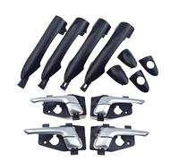 8 Manijas Puerta Delanteras Traseras Izquierda Derecha Cromadas Negras Exteriores Plateadas Para Kia Para Picanto Para Morning(Black)