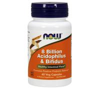Now Foods Acidophilus & Bifidus 8 mil millones CFU - 60 cápsulas vegetales