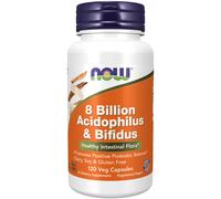 8 mil millones de acidophilus y bífidus - 120 cápsulas - now