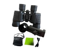 8 mini prismáticos pequeños telescopios con bolsa de transporte, brújula ligera y transparente para viajes, conciertos, teatro, observación de aves