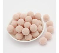 8 mm aprox. 500 pompones de colores para manualidades, bolas de fieltro multicolor, pompones pequeños, bolas de peluche esponjosas para decorar, costura, manualidades creativas, color beige