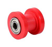 8 mm ID cadena de rodillos guía guía tensor rueda rueda Dirtbike chino Pit Bike, polea rodillo tensor cadena para mini moto Moto ATV (Red)