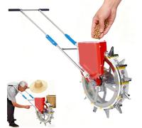 8 mouths,BAOJUHUIKANG Esparcidora de semillas manual pequeña totalmente automática, máquina de siembra ajustable para jardín con tolva transparente, máquina de plantación de precisión para exteriores