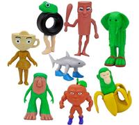 8 Muñecos Italian Brainrot Tung Tung Tung Saur Figuras de Brainrot Ldeales para Adultos Niños y como Decoración de Escritorio Estas Figuras Son un Objeto único Que Refleja el Gusto por la Cultura Pop