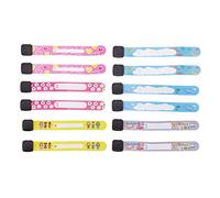 8 muñequeras para niños, reutilizables, para exteriores, con identificación, reutilizables, para niños