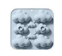 8 nubes de cavidad moldeadas para decoración de tartas de fondant molde de silicona pastelería chocolate caramelo molde silicona para hornear resina epoxi pasteles de resina artesanía