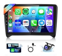 8 Núcleo 4G+64G Android 15 Radio Coche para Audi TT MK2 8J 2006 2007-2014, 9 Pulgadas HD IPS de Pantalla Táctil de Autoradio con Carplay Android Auto Inalámbrico DSP GPS Wi-Fi Bluetooth FM RDS Cámara