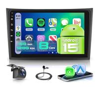 【8 Núcleo 6+128G】para Volvo XC90 2004-2013 Radio Coche con CarPlay Wireless Android Auto, Pantalla IPS de 10 Pulgadas con Radio FM/RDS, GPS, Bluetooth 5.0,Compatible con cámaras panorámicas de 360°