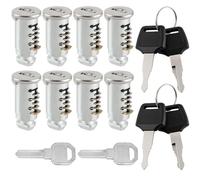 8 núcleos de cerradura para Thule, núcleos de cerradura para sistema de portaequipajes de coche Thule, cilindro de cierre, portaequipajes, núcleos de cerradura con llaves, incluye 8 cilindros de
