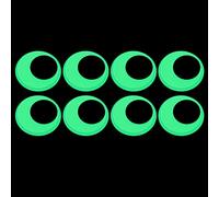 8 Ojos Adhesivos que Brillan en Oscuridad Halloween Ojos Saltones Autoadhesivos Grandes Ojos Tambaleantes para Manualidad Ojos Móviles Autoadhesivos de Muñecas Ojos de Pelar y Pegar, 40 mm