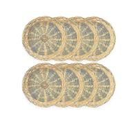8 Pack Bamboo Paper Plate Holders, 10 Inches Reusable