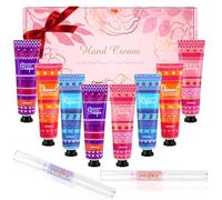 8 Pack Crema de Manos Regalos Originales para Mujer, Crema Manos Agrietadas y Secas, Working Hands Cream, Set Regalo Mujer con 2 Esmaltes de Uñas, Set de Regalo para Cumpleaños San Valentín Navidad
