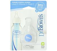 8 Pack Dr. Brown's Natural Flow Level 2 Standard Nipple by Dr. Brown's