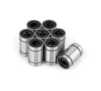 8 Pack LM6UU 6mm Linear Motion Ball Bearing Bushings for 3D Printer CNC Parts, Made of High Quality Steel for Low Noise and Long Life