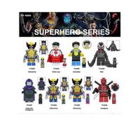 8 pack Marvel Superhero Series Action Figure Building Blocks Minifigures Mini Figures Playset Toy Kids Gift