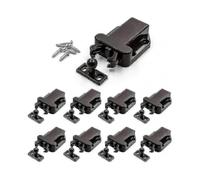 8 Pack Push Latchtouch Latch Safe Push Latchrebound Self-locking Deviceopen Catch Lock Drawer Cabinet Catch Touch Latch Cupboard Bedroom Tw