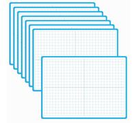 8 Packs de Tableros Blancos de Grafico de Ejes XY, Tablero de Doble Cara, Escribible y Borrable para Aprendizaje de Matemáticas para Niños, Estudiantes, Aula y Hogar