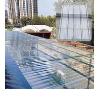 8 paneles corrugados de plástico transparente, láminas de policarbonato impermeables de 1 mm de grosor, para invernaderos, cenadores, jardines al aire libre, 90 x 170 cm, resistentes a los rayos UV