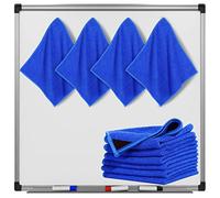 8 Paños de Limpieza Magnéticos Borrador de Borrado en Seco de Microfibra Borrador Magnético de Pizarra Borrador en Seco Lavable Paño de Borrado en Seco, 10 x 9,25 Pulgadas (Azul)