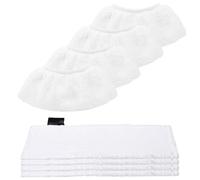 8 Paños de Microfibra compatibles con Limpiador a Vapor Kärcher EasyFix SC 2, SC 3, SC 4, SC 5, Accesorios para Limpiador a Vapor Kärcher (4 paños de suelo + 4 fundas para boquilla manual)