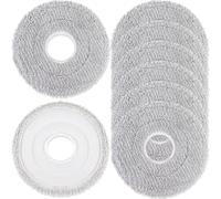 8 Paños Fregona para Dreame L40/A/L50/AE/L50S Pro/L10s Ultra Gen2/Gen3 | para Xiaomi X20+/X20 Pro/Max/5/S40/H50 Pro Robot Aspirador Almohadillas Mopa Repuesto Reutilizable Lavable
