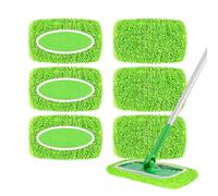 8 Paños Mopa de Microfibra Compatible con Swiffer Sweeper, Recambio Mopa Microfibra, Fregona Microfibra Recambio Mopa Pads Lavables y Reutilizables para Secos y Limpieza de Suelos Húmedos