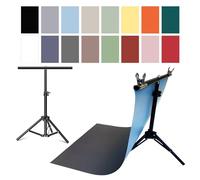 8 Papeles fotográficos de Doble Cara con 16 Patrones con Soporte y 2 Clips, 22 x 34 Pulgadas, sin Costuras, Accesorios de Papel para Alimentos, joyería, sesión de Fotos del Producto INS