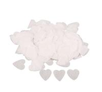 8 paquetes de confeti con forma de corazón, confeti de papel blanco en forma de corazón para decoración de bodas y fiestas, confeti ecológico y biodegradable con adorables