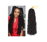 8 paquetes de trenzas de crochet con bucles suaves for rastas de mariposa, cabello sintético for mujeres negras Easy Installation and Removal(#4,42inch)