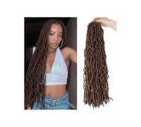 8 paquetes de trenzas de crochet con bucles suaves for rastas de mariposa, cabello sintético for mujeres negras Easy Installation and Removal(#30,46inch)