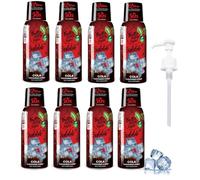 8 paquetes - Light - Bajo en carbohidratos - Jarabe de fitness de FruttaMax | Azúcar Cero | con Stevia | 50-60% Contenido de Fruta (8x500ml) (8 x Cola Light)