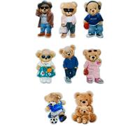 8 Parches infantiles para ropa, termoadhesivos serigrafiados. Ideales para planchar, reparar y decorar (Bears)