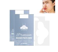8 parches nasales para eliminar puntos negros, tiras nasales hidrocoloides para limpieza profunda, elimina puntos negros y exceso de sebo, reduce los poros, adecuado para todo tipo de piel (3)