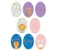 8 parches rodillera infantil serigrafiados para planchar en la ropa. Aplicaciones termoadhesivas para reparar y decorar pantalones, chaquetas, jerseys, mochilas, batas, etc. (Animals)