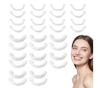 8 Pares Carillas Dentales Ajustables para Cubrir Dientes Picados Dentadura Postiza Perfecta Dientes Postizos Temporales Carillas Dentales Dentaduras Postizas Ajustables Protesis Grapas Dentales