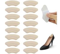 8 pares de almohadillas adhesivas para el talón, almohadillas antideslizantes para el talón para zapatos demasiado grandes contra la burbuja, el espolón del talón y la fricción, almohadillas para el