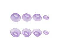 8 Pares de Almohadillas de Silicona para JBL Tune Flex 2 TWS los Auriculares Almohadillas de Repuesto, Tapones para los oídos, 4 tamaños (XS/S/M/L)(Morado)