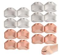 8 pares de almohadillas para antepié, almohadillas de silicona reutilizables, almohadillas para juanetes, almohadillas para el metatarso, para aliviar el dolor de pies