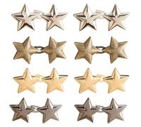 8 Pares De Botones Pequeños De Estrella Para Cintura, Clips Para Apretar Cintura, Tensor De Cintura Para Jeans, Botones De Estrella, Botones Para Jeans, Jeans Con Botones Ajustables