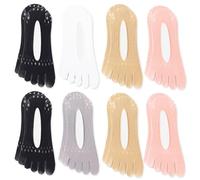 8 Pares De Calcetines Con Dedos, Calcetines Con Dedos Para Mujer, Calcetines Invisibles, Calcetines Náuticos Antideslizantes, Calcetines Con Separación De Dedos, Calcetines Deportivos Para Mujer