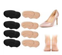 8 Pares de Taloneras Esponja Bicolor Adhesivas Antideslizantes 9x4,5x0,3 cm | Almohadillas antirozaduras ampollas, acolchada alta densidad, reductor talla, pegamento ecológico, tacones botines zapatillas