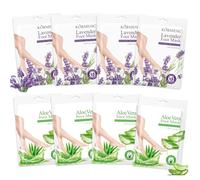 8 Pares Mascarilla Hidratante para Pies, Máscara Pies Peeling, Mascarilla Pies Exfoliante, Foot Peel Mask, Elimina Callos, Pies Agrietados (4 Aloe Vera + 4 Lavanda)