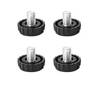 8 patas de nivelación ajustables, patas de nivelación de rosca M8, niveladores de muebles resistentes, patas de nivelación antideslizantes ajustables para muebles, almohadillas protectoras de