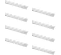 8 PCS 10W LED Tubo de Luz, 1200LM 30CM Lámpara LED de Techo, Blanco Cálido 3000K 130°Ángulo Luz de Lámpara LED Tubo para Sala de Estar, Baño, Cocina, Garaje, Oficina, Almacén