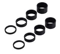 8 PCS Auricadores de bicicletas espaciadores Manezar de bicicleta de bicicleta ALUMINUS ALUMINUS ALUMINUS ALUMINUS AHOLET AHOLET SESTET SET Ajuste 1