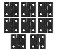 8 Pcs Bisagras Plegables 40x40mm Conectoras Negras, Inoxidable de Carga Pesada Para Puertas de Madera, Ventana, Armario y Puerta de Jardín Set