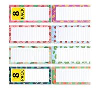 8 PCS Blocas Magnéticas Memo Memo REFRIGIGERADOR NOTPADES ESCRIBIRO COCHAS COCHAS Y CLASSAS